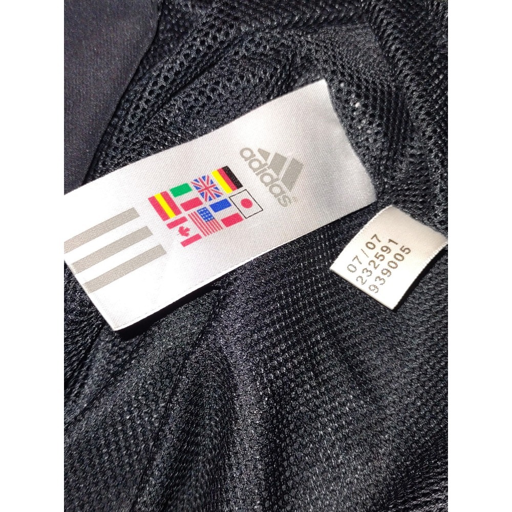 Adidas Black Windbreaker, Jacket, Men's Size M, Beach, Running, Office, Striped - Picture 7 of 8